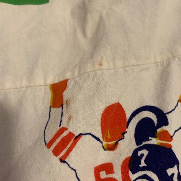 Vintage Army Vs. Navy Football Blanket Twin Size Cotton Sports Theme Bedding - Picture 6 of 7